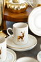 Hermia Geyik 12 Juego de tazas de café Multicolor